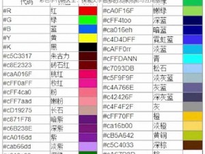 彩色字代码大全：探索文字色彩的无限可能与应用指南