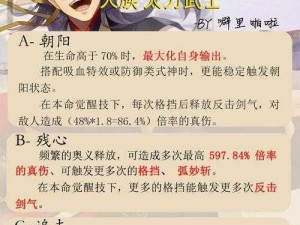 执剑之刻：符宝武士单消型搭配策略揭秘，剑与符宝共创无敌战力