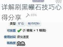 泰拉瑞亚高效挖掘黑曜石策略：实用攻略详解刷黑曜石技巧心得分享