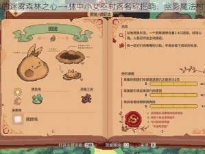 神秘的迷雾森林之心——林中小女巫村落名称揭晓：幽影魔法村之秘