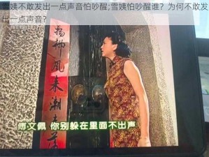 雪姨不敢发出一点声音怕吵醒;雪姨怕吵醒谁？为何不敢发出一点声音？