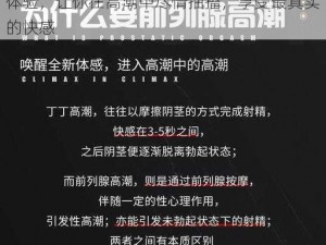 本产品采用最新科技，带来前所未有的极致体验，让你在高潮中尽情抽搐，享受最真实的快感