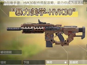 使命召唤手游：HVK30配件搭配攻略，助力你成为战场精英