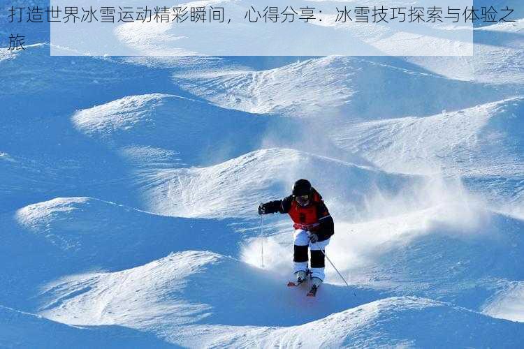 打造世界冰雪运动精彩瞬间，心得分享：冰雪技巧探索与体验之旅