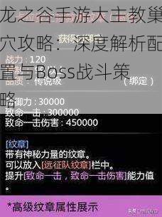 龙之谷手游大主教巢穴攻略：深度解析配置与Boss战斗策略