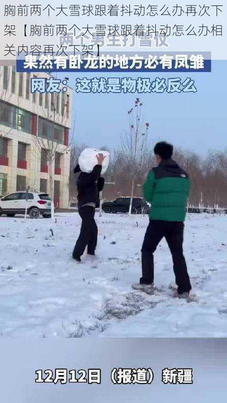 胸前两个大雪球跟着抖动怎么办再次下架【胸前两个大雪球跟着抖动怎么办相关内容再次下架】