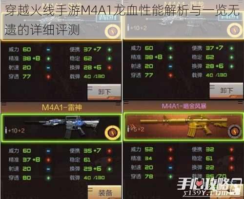 穿越火线手游M4A1龙血性能解析与一览无遗的详细评测