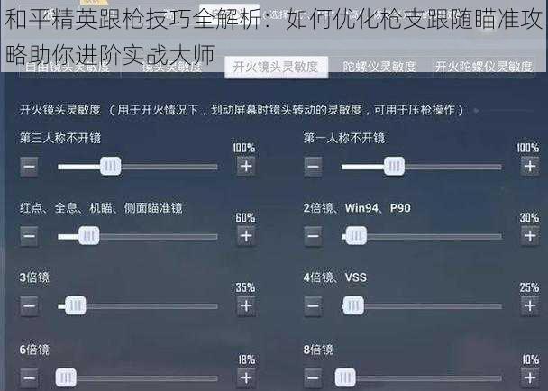 和平精英跟枪技巧全解析：如何优化枪支跟随瞄准攻略助你进阶实战大师