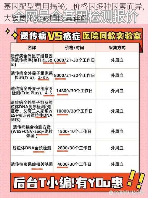 基因配型费用揭秘：价格因多种因素而异，大致费用及影响因素详解