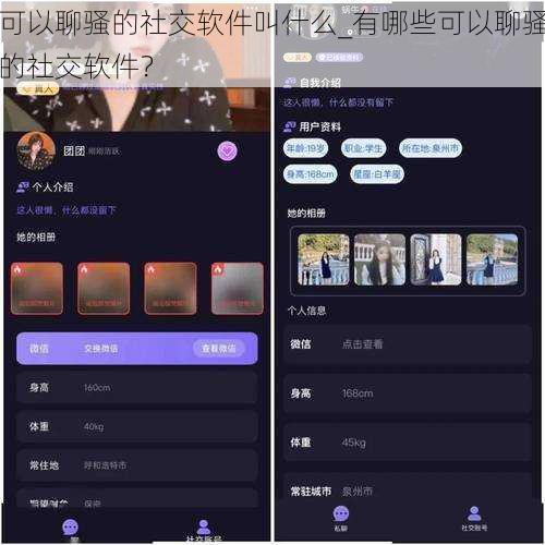 可以聊骚的社交软件叫什么_有哪些可以聊骚的社交软件？