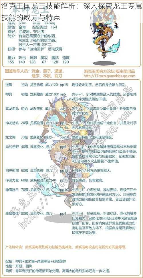 洛克王国龙王技能解析：深入探究龙王专属技能的威力与特点