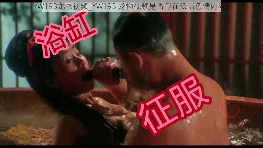 YW193龙物视频_YW193 龙物视频是否存在低俗色情内容？