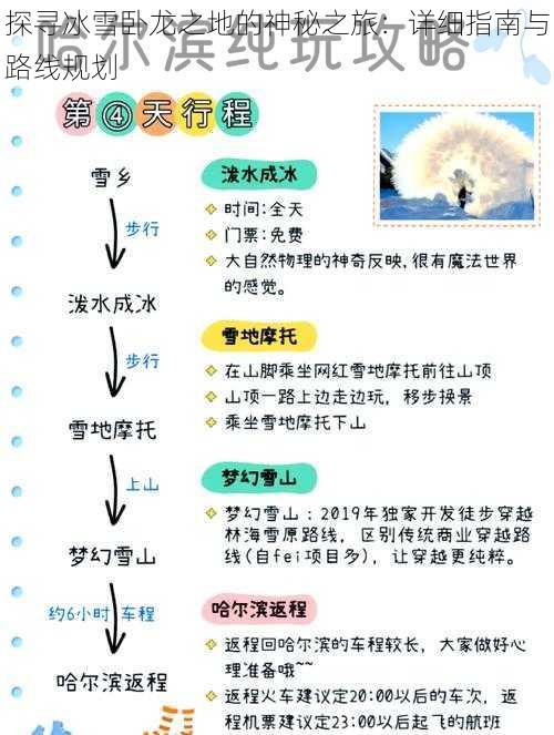 探寻冰雪卧龙之地的神秘之旅：详细指南与路线规划