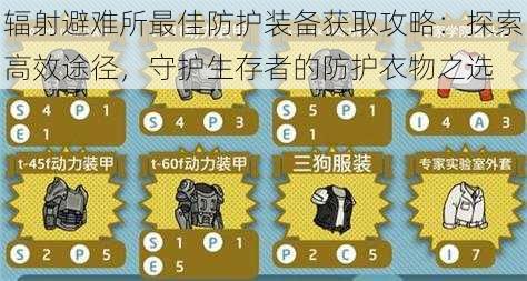 辐射避难所最佳防护装备获取攻略：探索高效途径，守护生存者的防护衣物之选